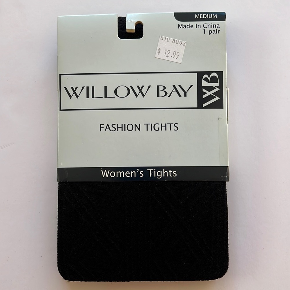 Willow Bay Diamond Pattern Tights